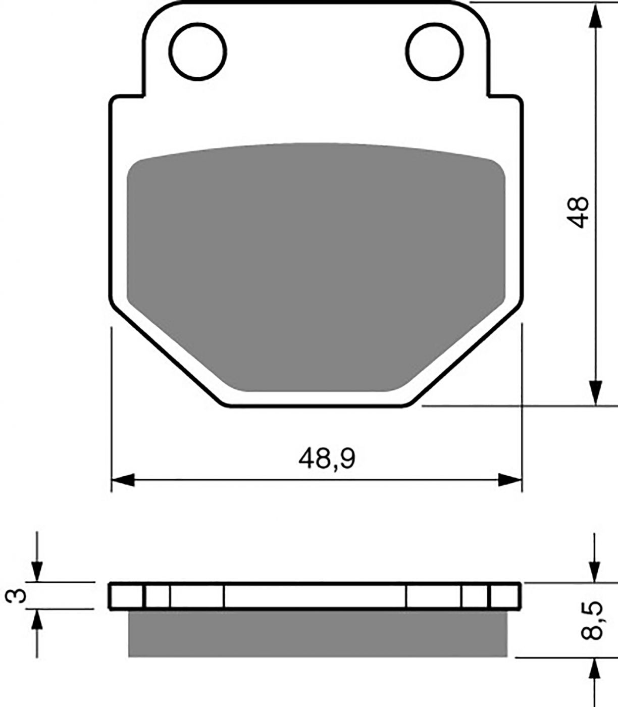 Goldfren Ad Brake Pads - 700344GA image