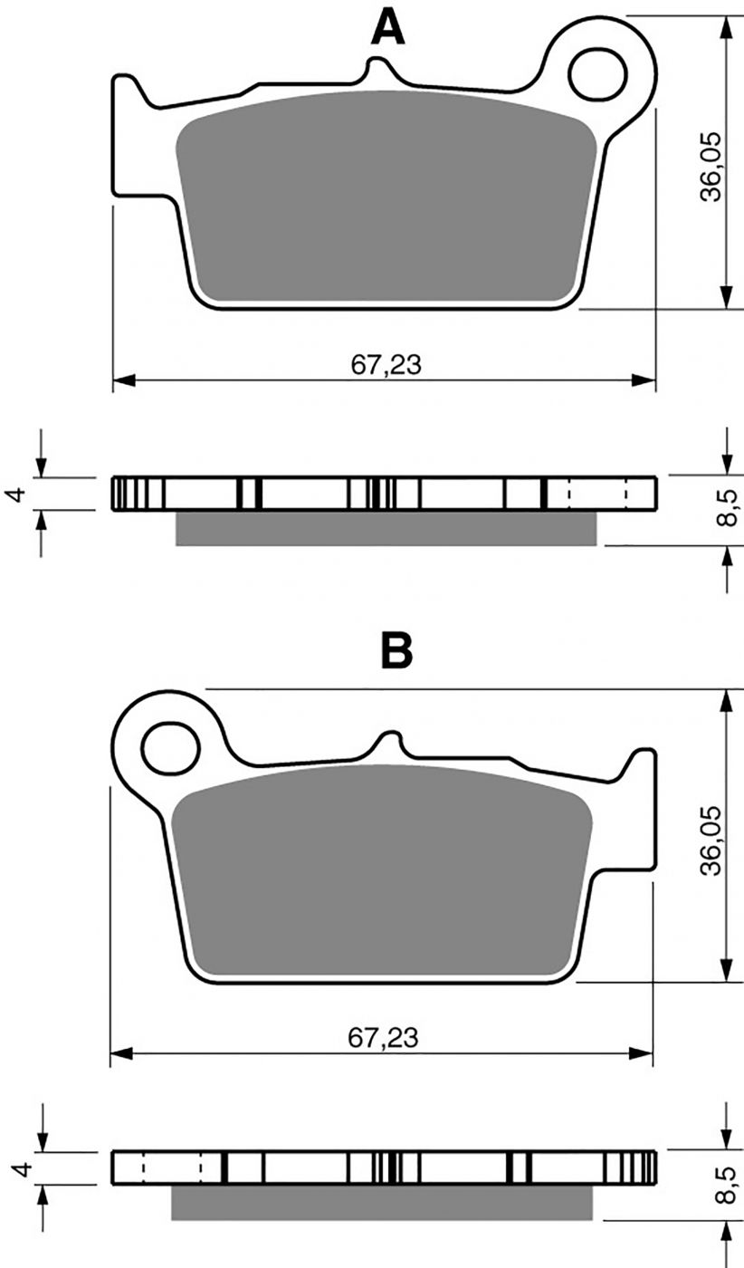 Goldfren Ad Brake Pads - 700346GA image