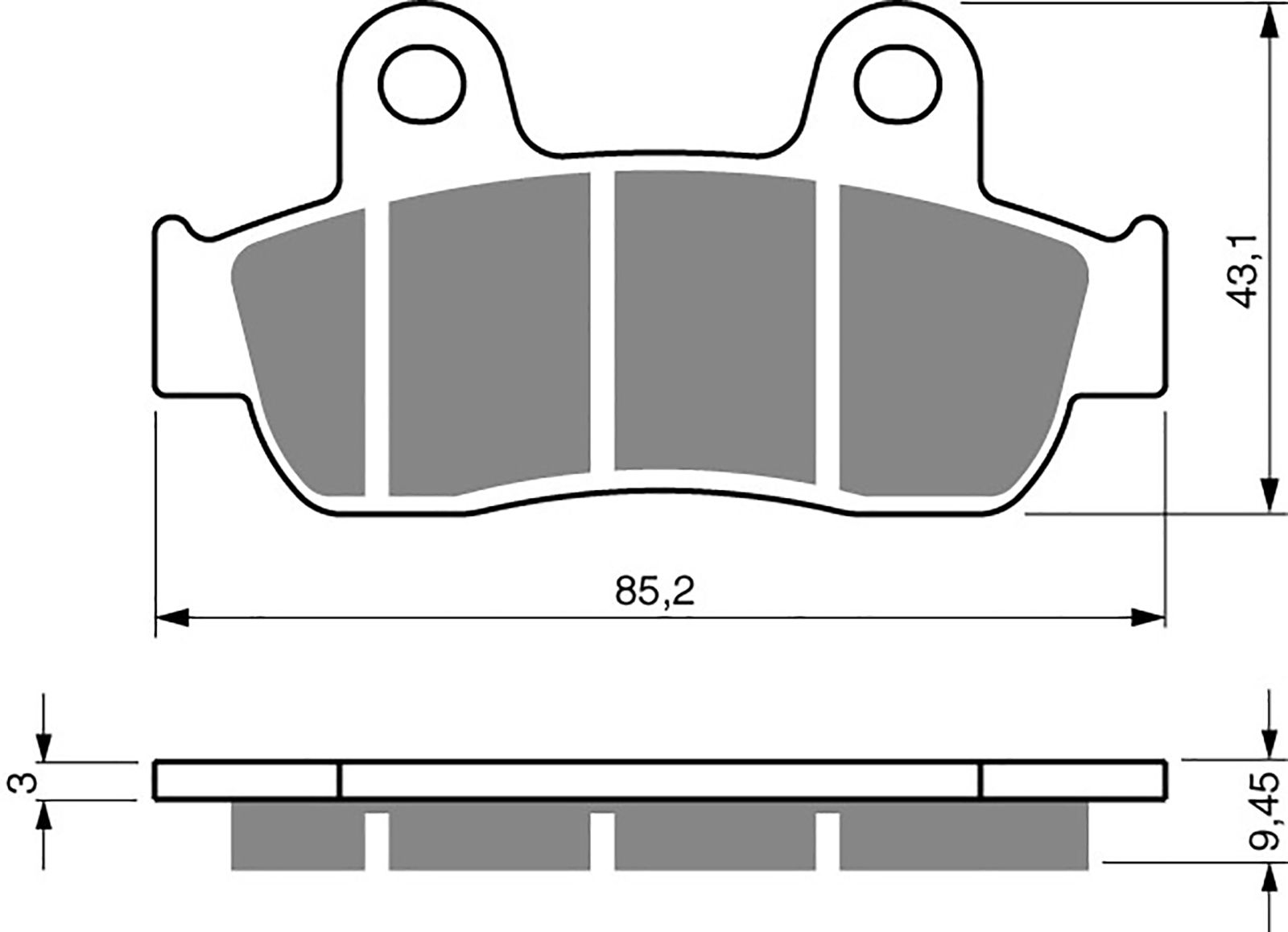 Goldfren Ad Brake Pads - 700350GA image