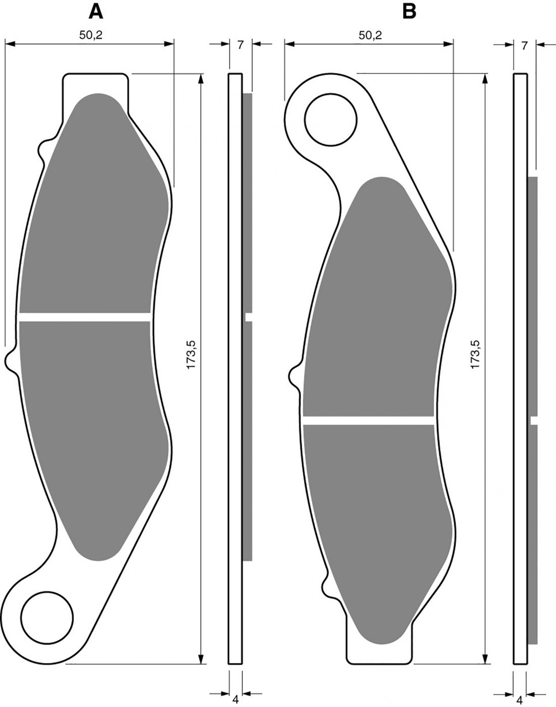 Goldfren Ad Brake Pads - 700352GA image