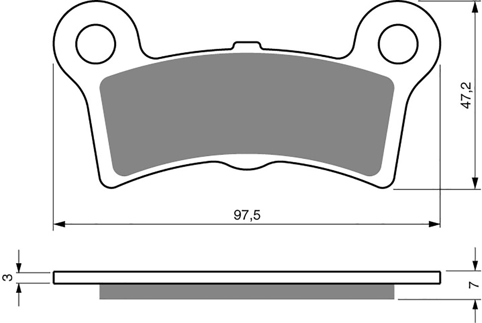 Goldfren Ad Brake Pads - 700354GA image