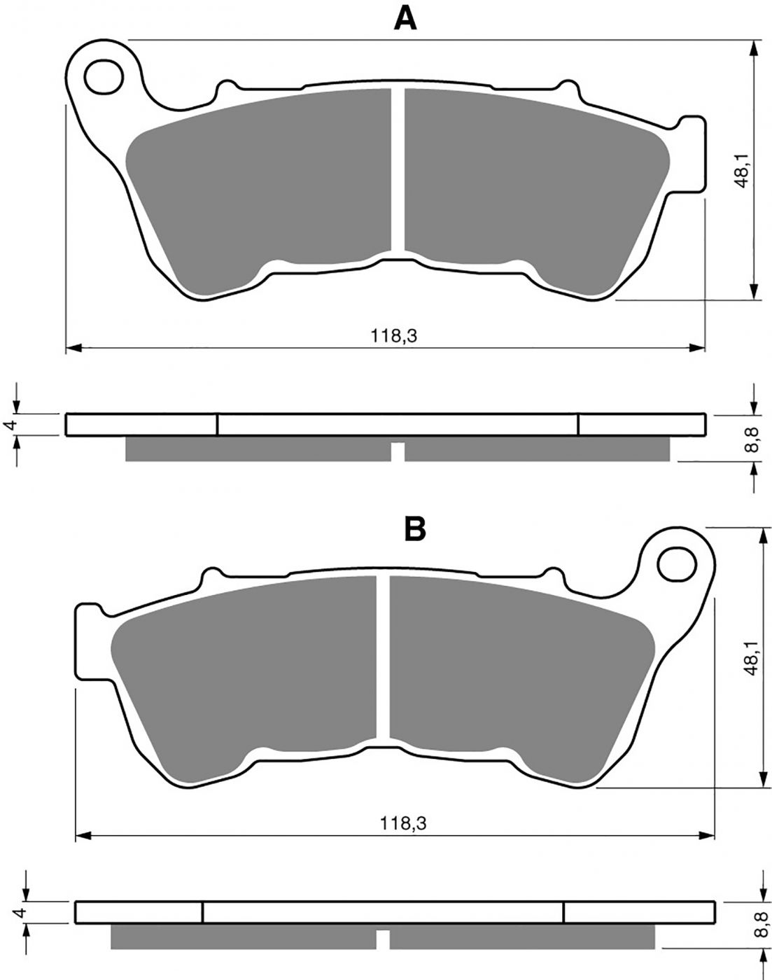 Goldfren Ad Brake Pads - 700359GA image