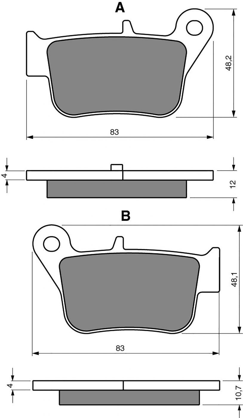 Goldfren Ad Brake Pads - 700360GA image