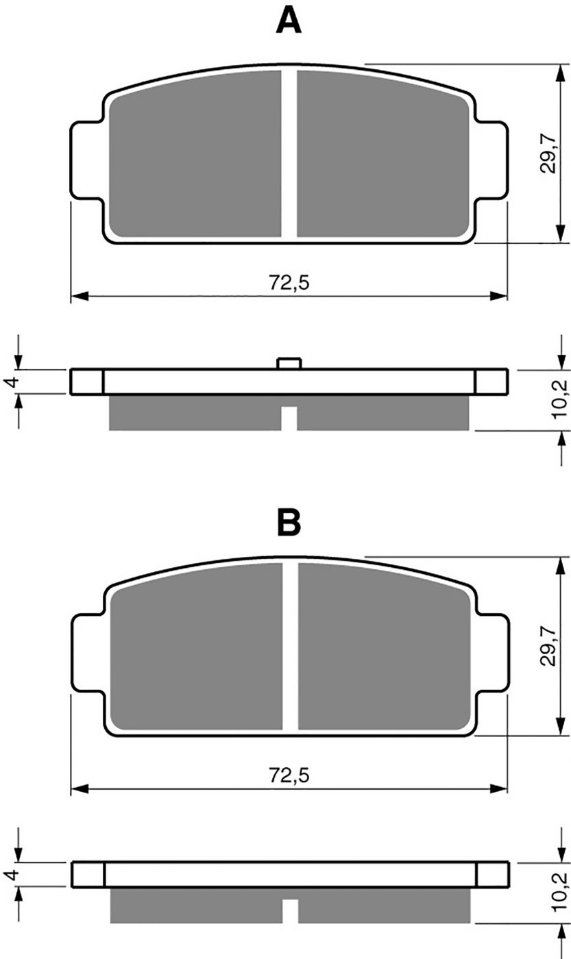 Goldfren Ad Brake Pads - 700362GA image