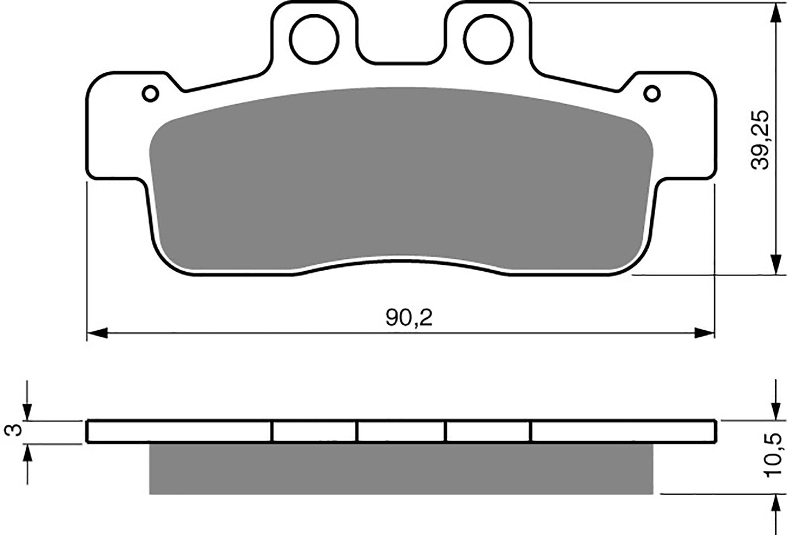 Goldfren Ad Brake Pads - 700363GA image