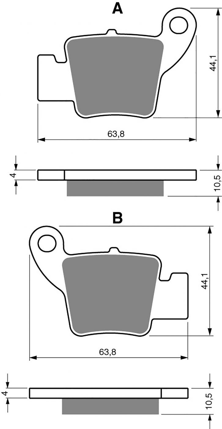 Goldfren Ad Brake Pads - 700364GA image