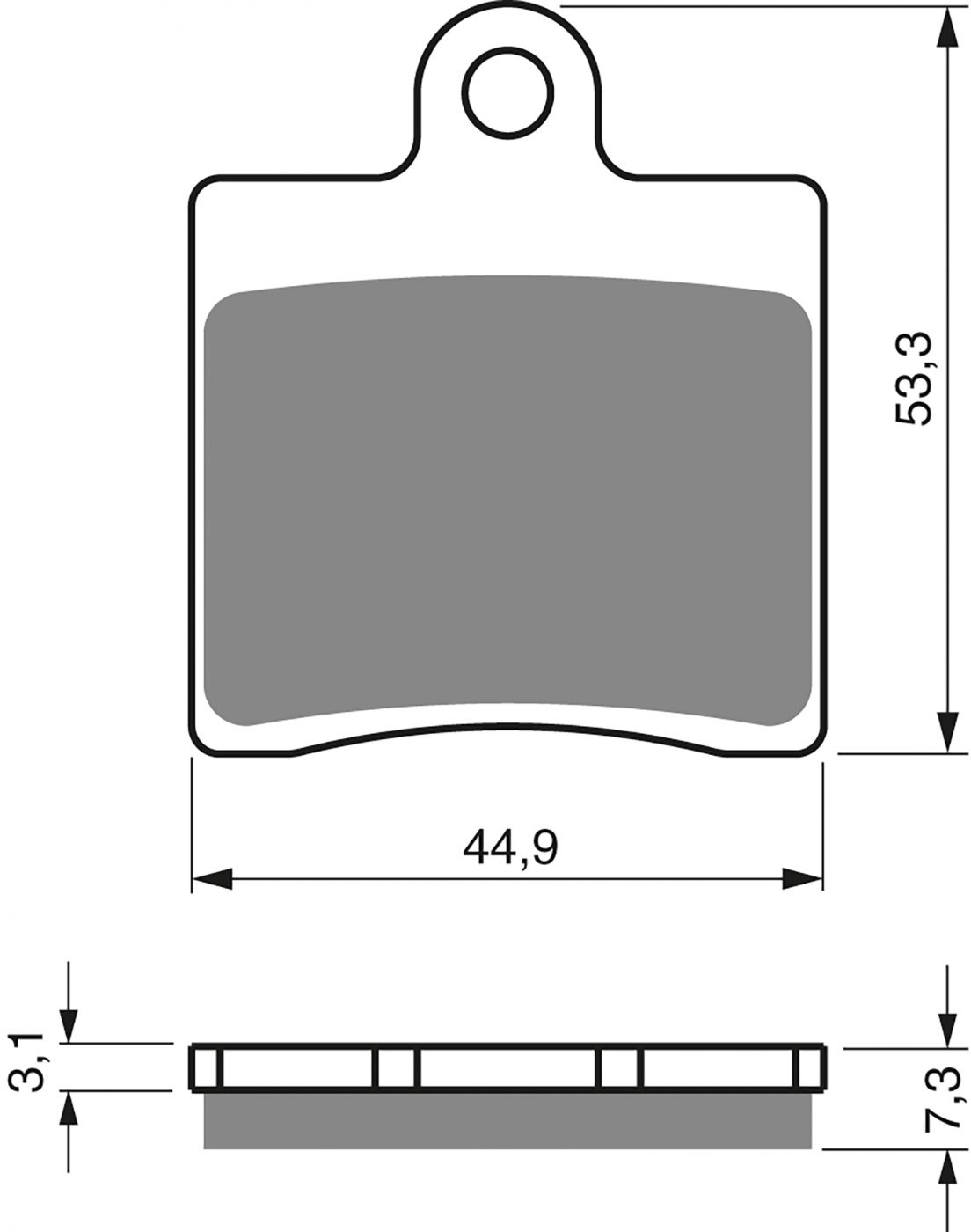 Goldfren Ad Brake Pads - 700367GA image