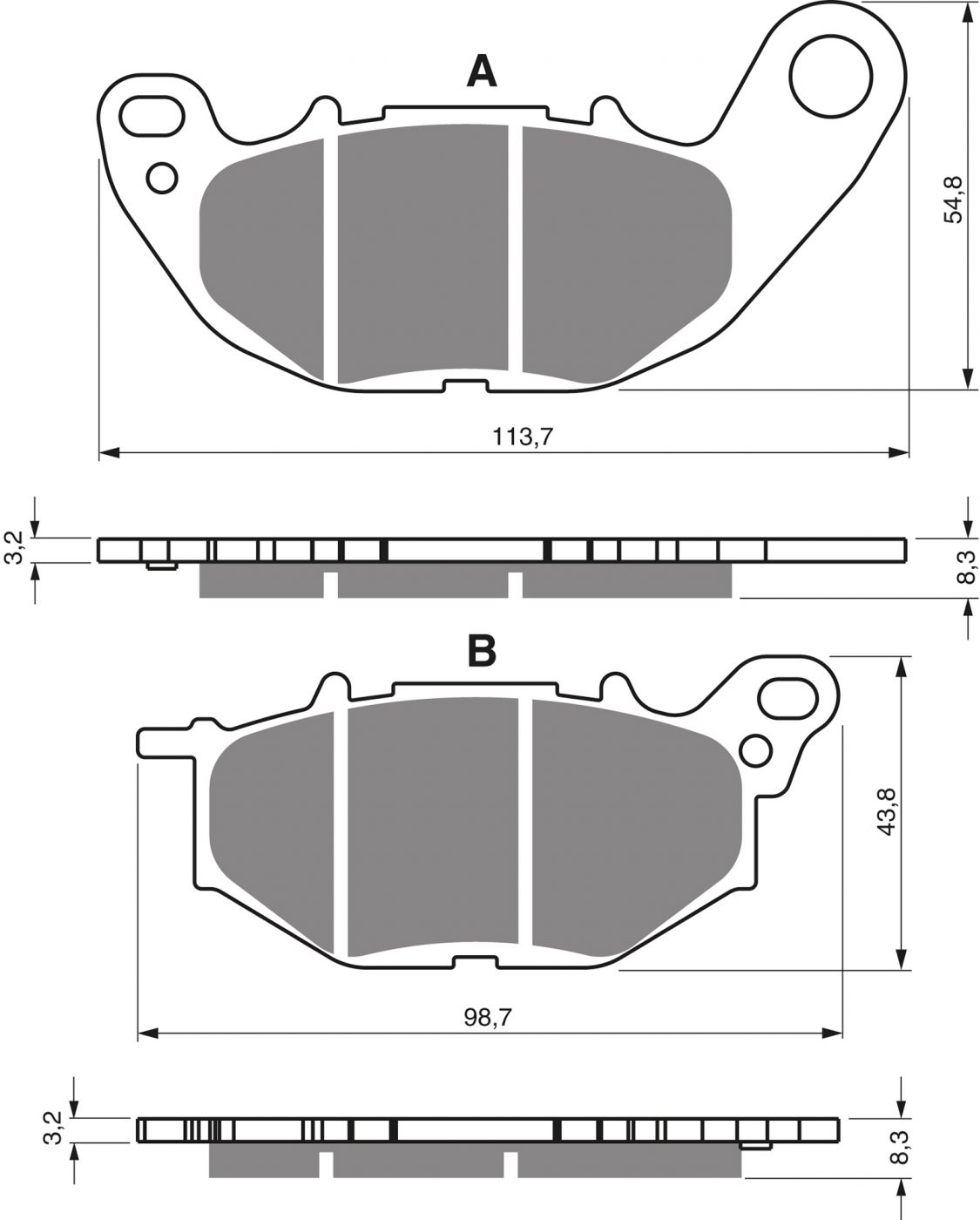 Goldfren Ad Brake Pads - 700369GA image