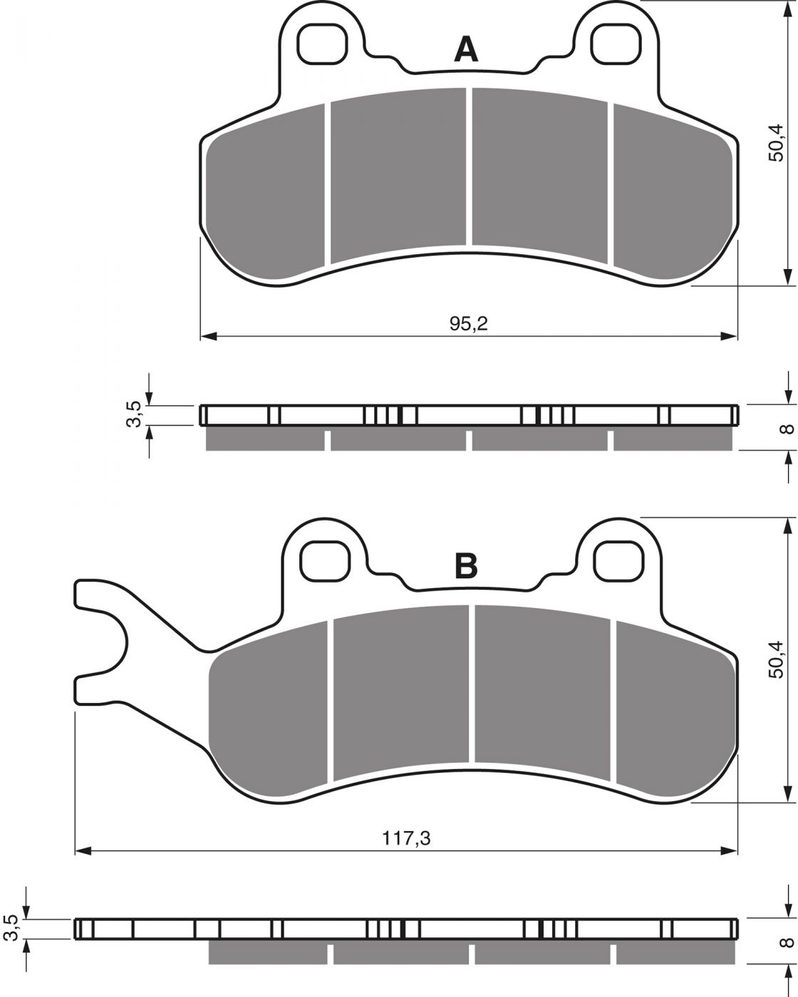 Goldfren Ad Brake Pads - 700376GA image