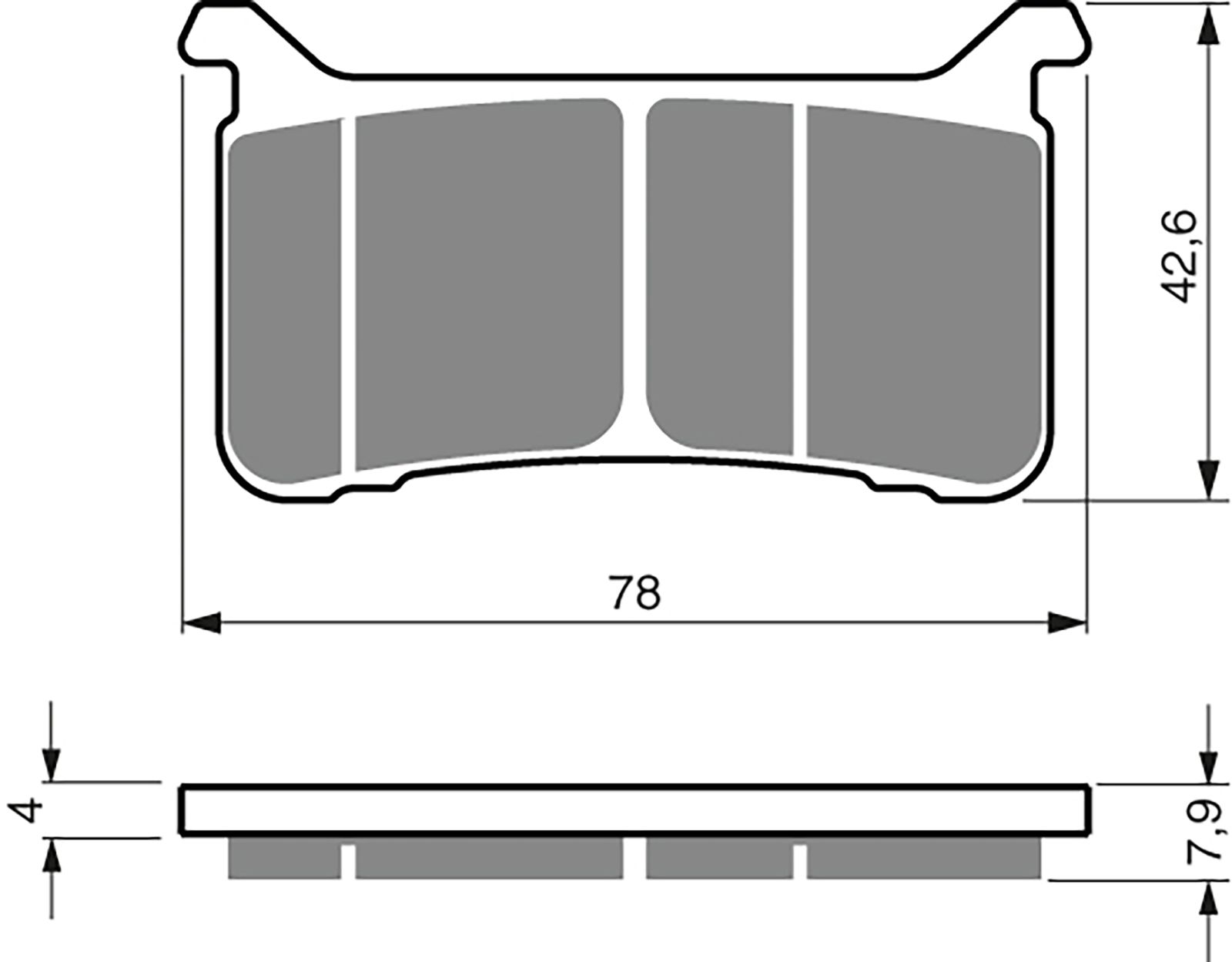 Goldfren Ad Brake Pads - 700386GA image