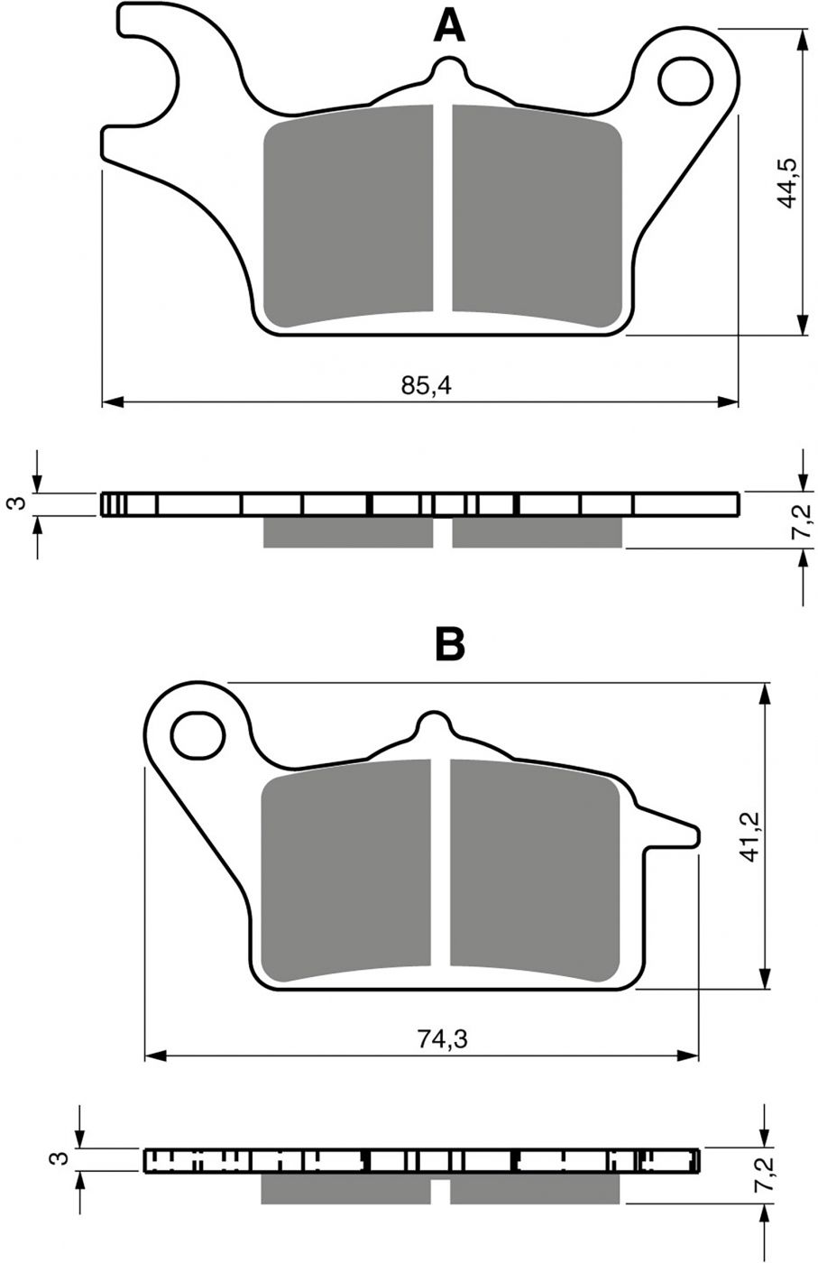 Goldfren Ad Brake Pads - 700387GA image