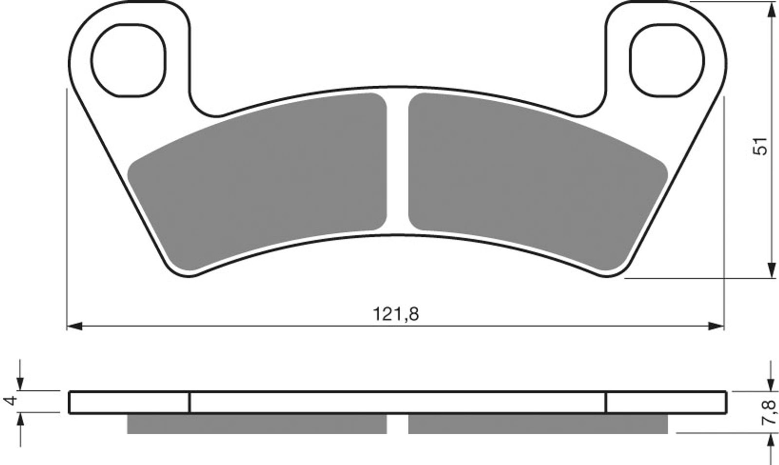 Goldfren Ad Brake Pads - 700409GA image