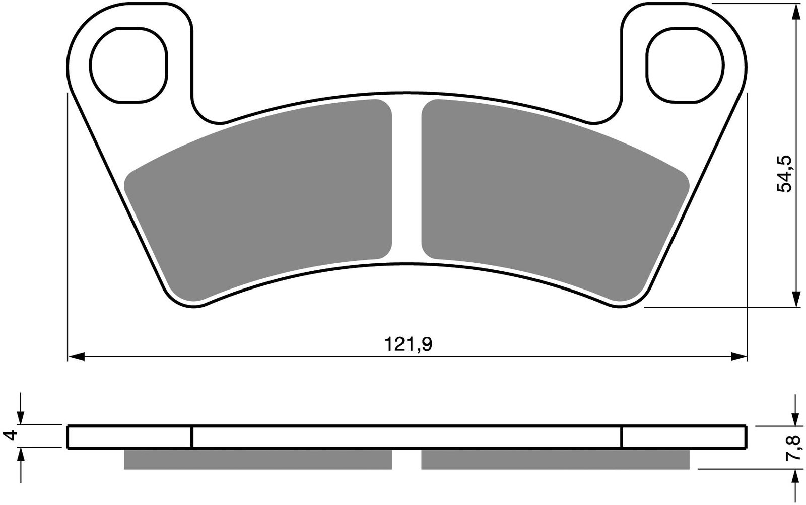 Goldfren Ad Brake Pads - 700410GA image