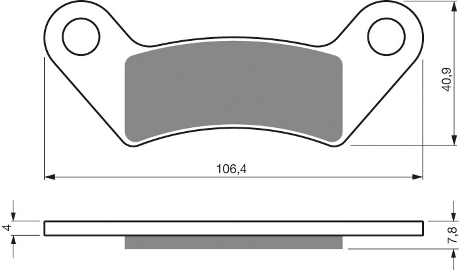 Goldfren Ad Brake Pads - 700413GA image