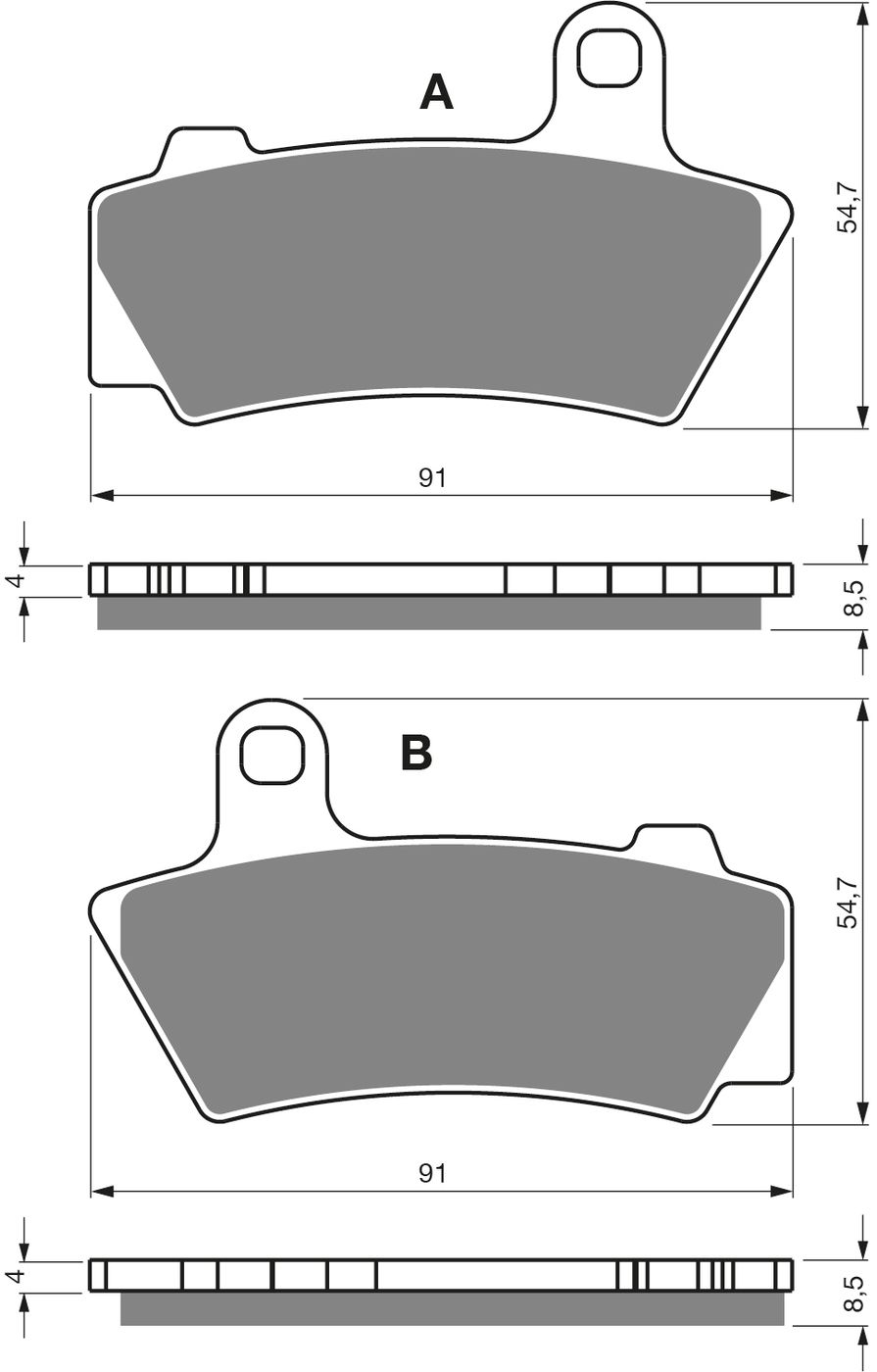 Goldfren Ad Brake Pads - 700446GA image