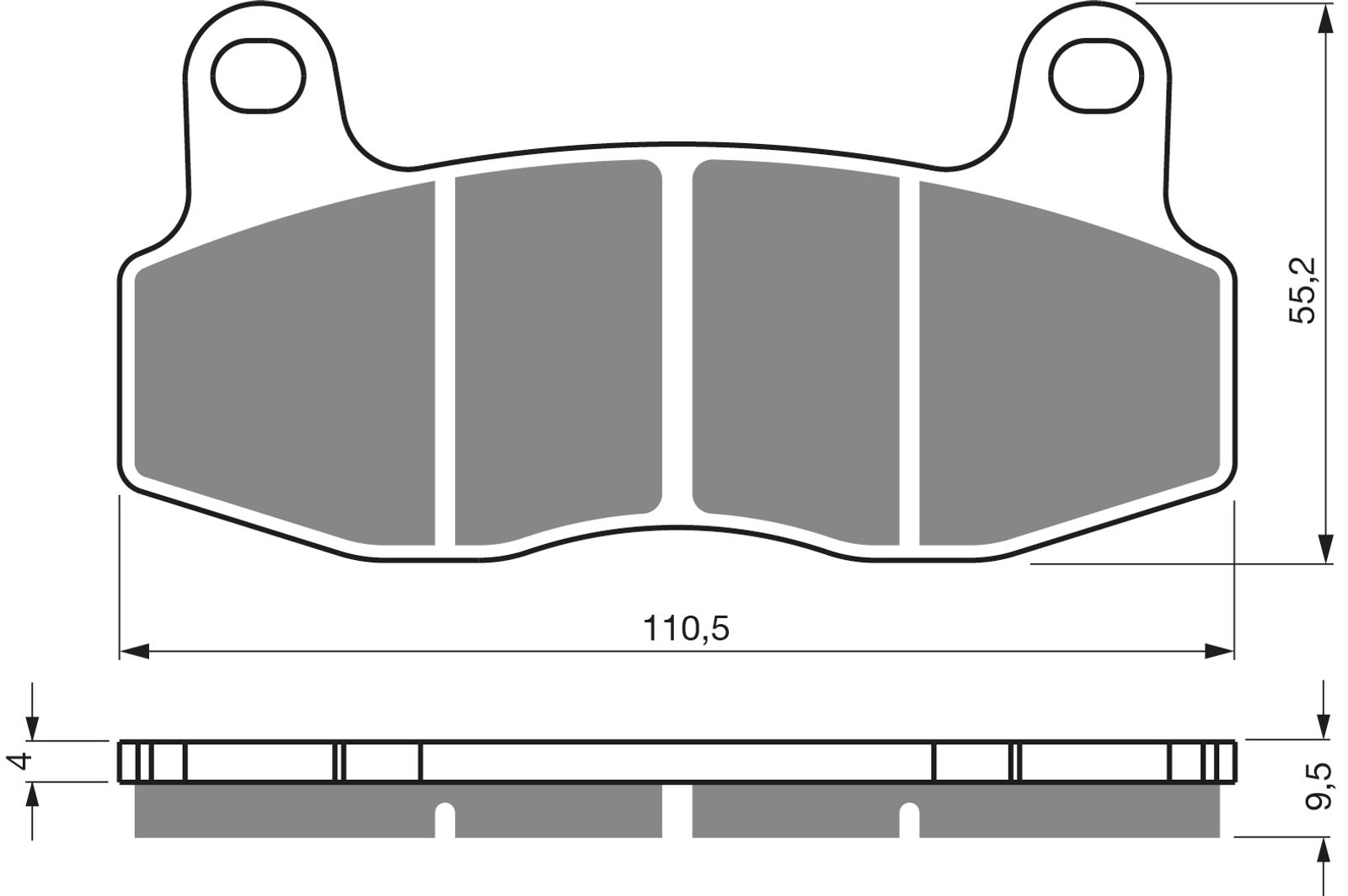 Goldfren Ad Brake Pads - 700448GA image