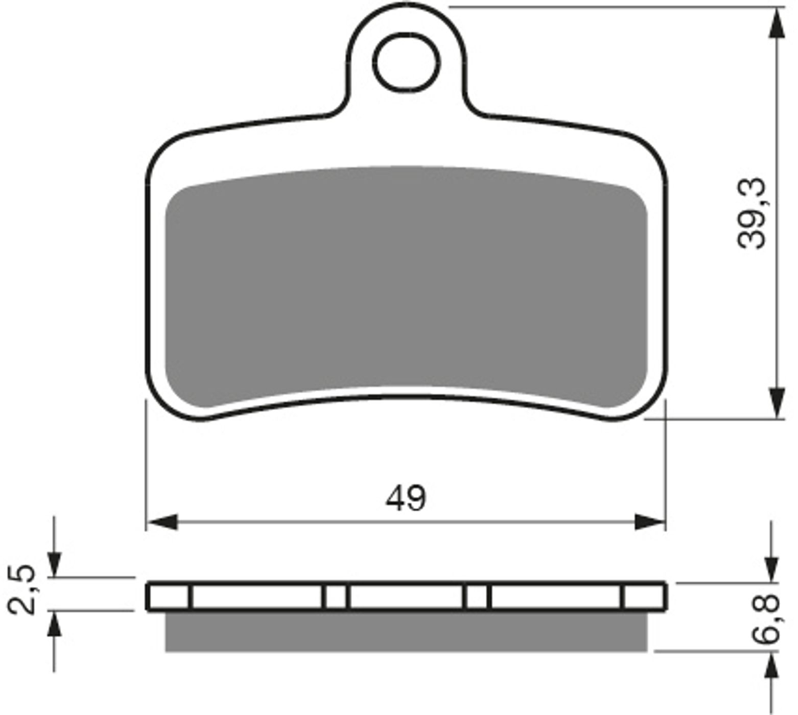 Goldfren Ad Brake Pads - 700450GA image