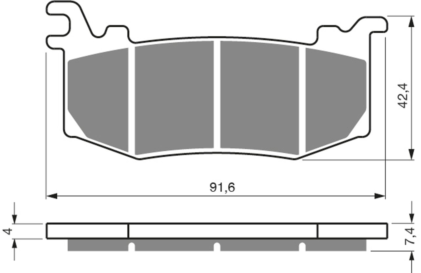 Goldfren S33 Brake Pads - 700451GS image