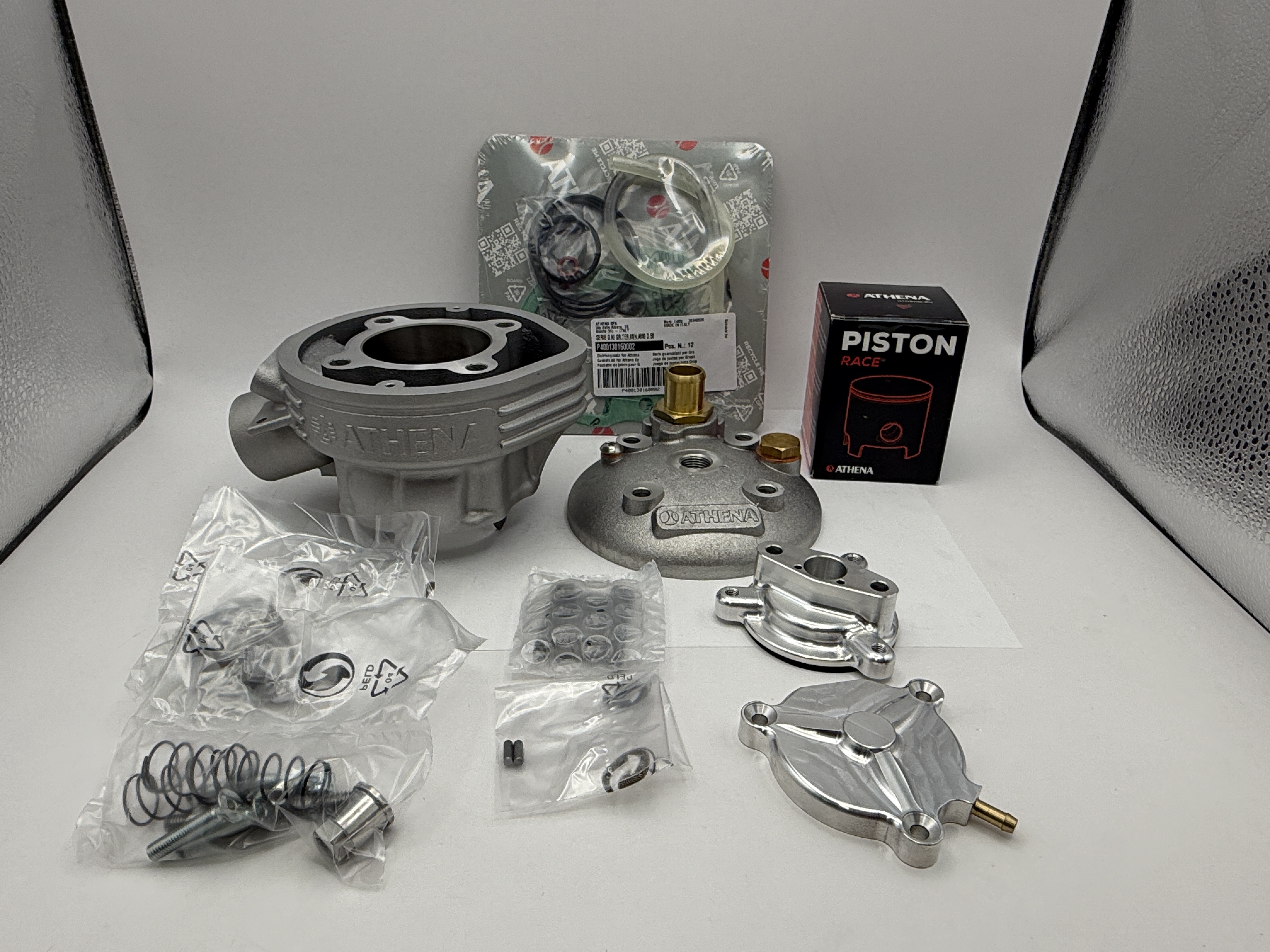 Athena Big Bore Cylinder Kit 50.00mm (+10.00mm) Power Valve Aprilia RS50 99-05 (80cc)