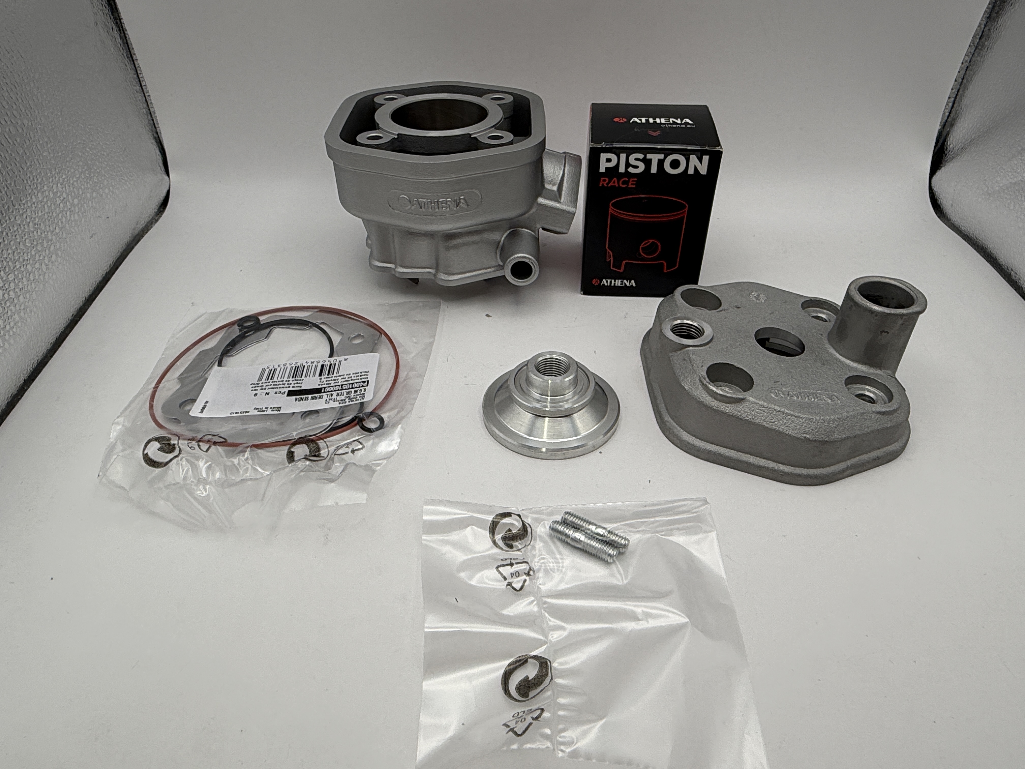 Athena Big Bore Cylinder Kit 47.60mm (+7.60mm) Top Set,Piston,Head Derbi Senda 50 (70cc)