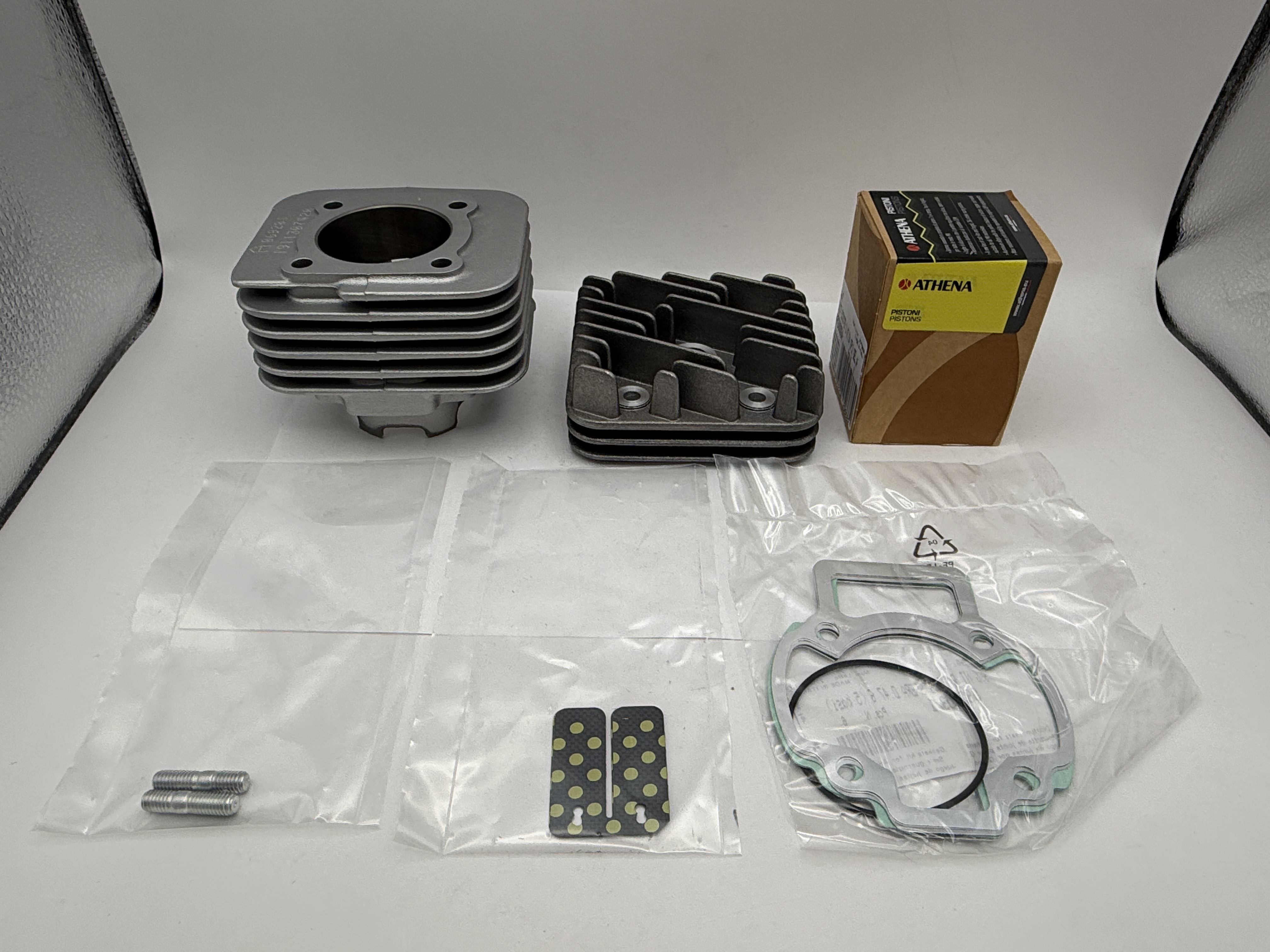Athena Big Bore Cylinder Kit 47.60mm (+7.60mm) Top Set,Piston,Head Piaggio Zip AC (70cc)