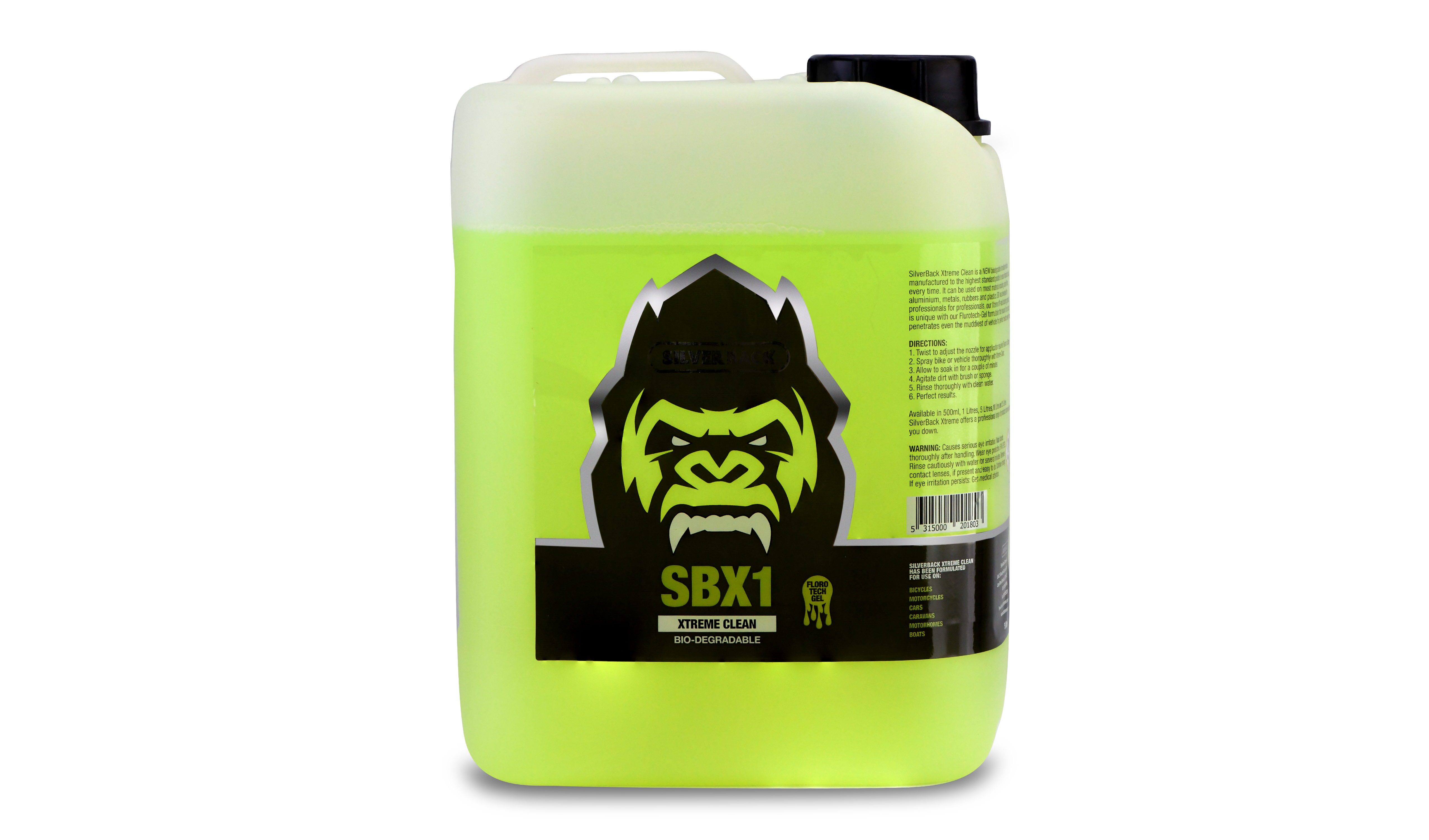 Silverback SBX1 Xtreme Clean Jungle Gel Flouro Tech Gel Bike Wash