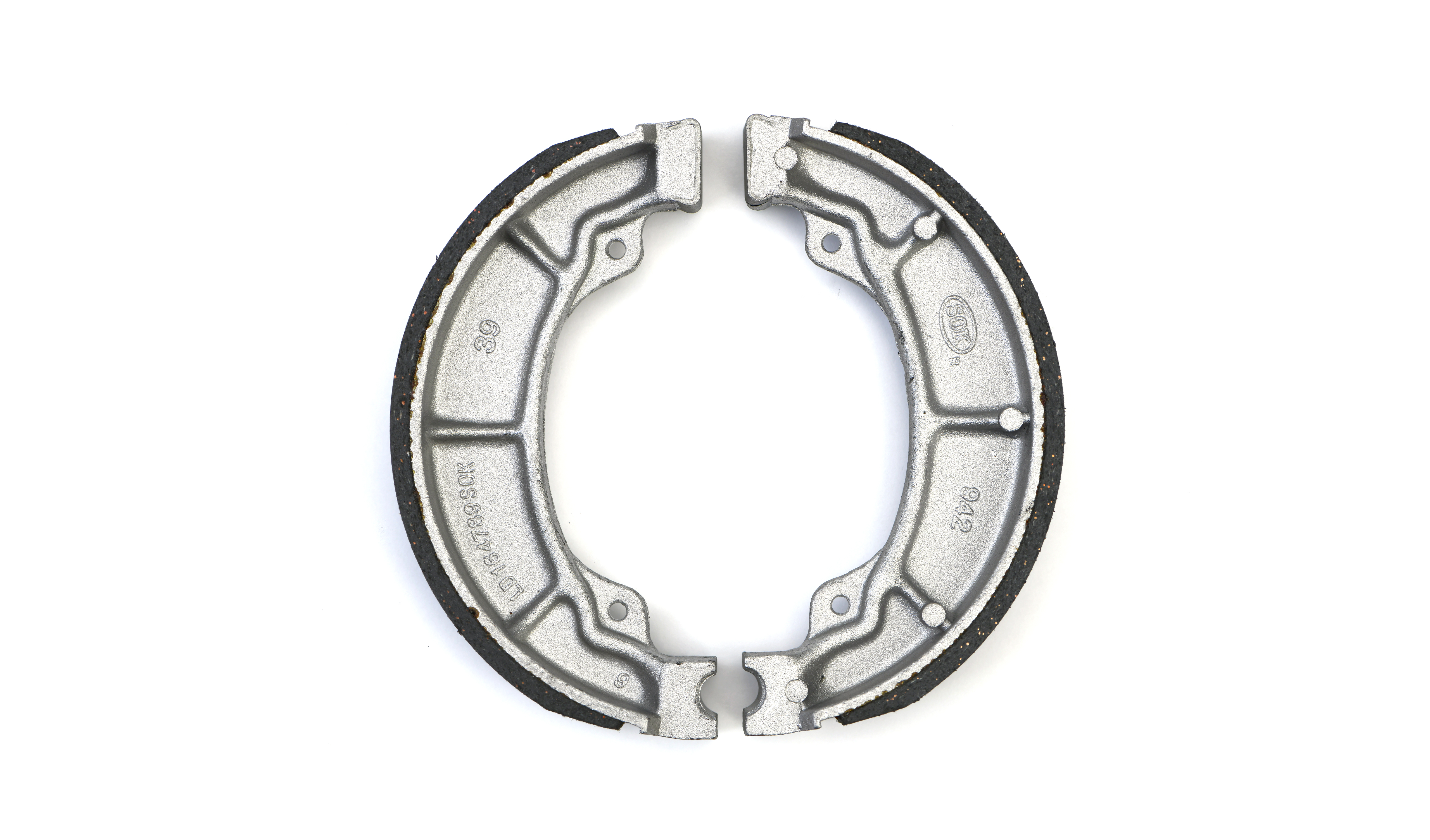 Hendler Drum Brake Shoes VB135, H306 140mm x 28mm