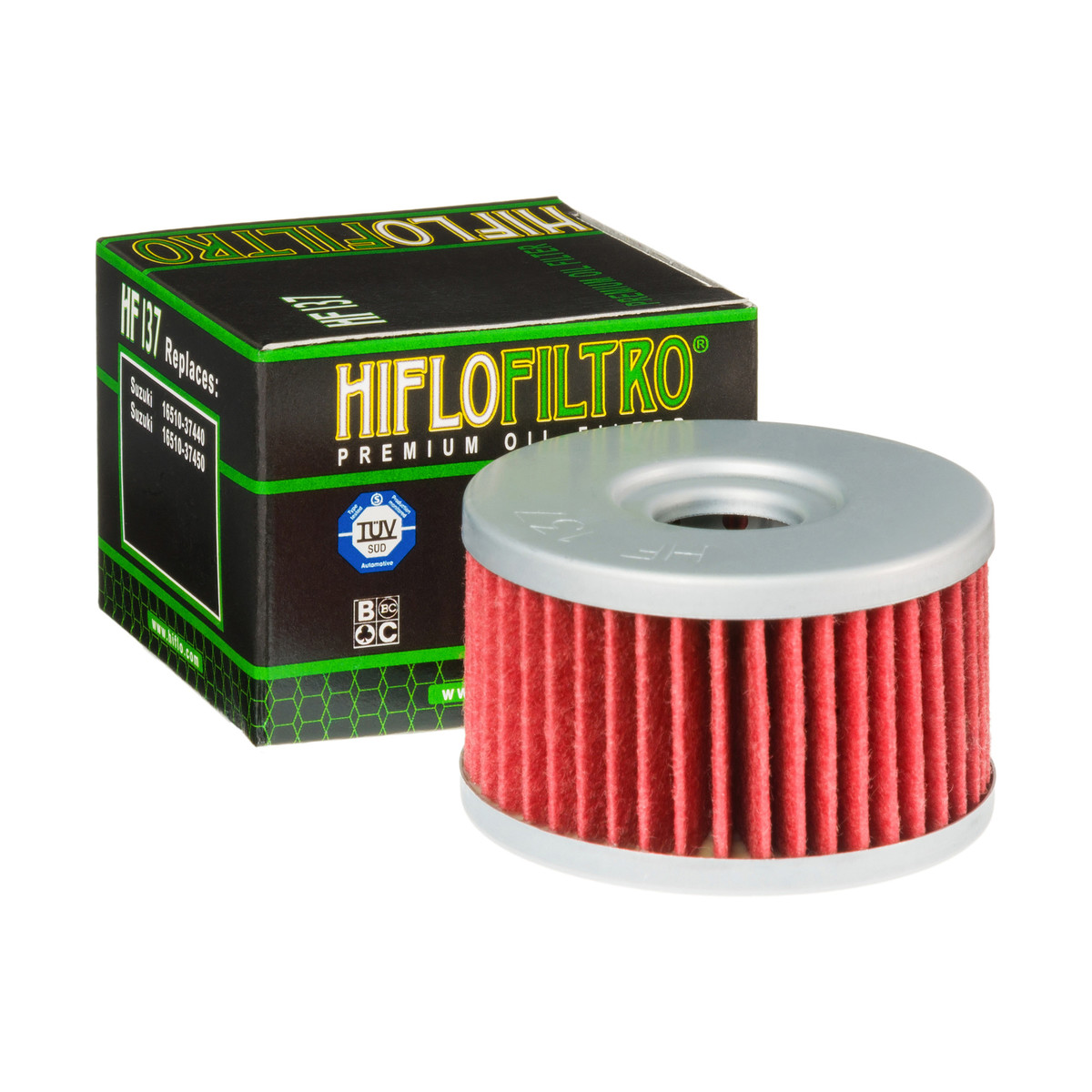 HiFlo Oil Filter Suzuki DR600 85-91, DR650 90-19, LS650 86-19, XF650 97-02, DR750 88-89, DR800 88-00 OE Ref. 16510-37440, 16510-37450